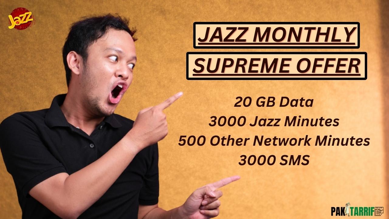 Jazz Monthly Supreme Offer resources