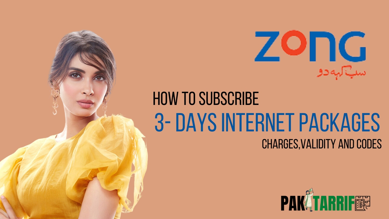 ZONG INTERNET Packages 