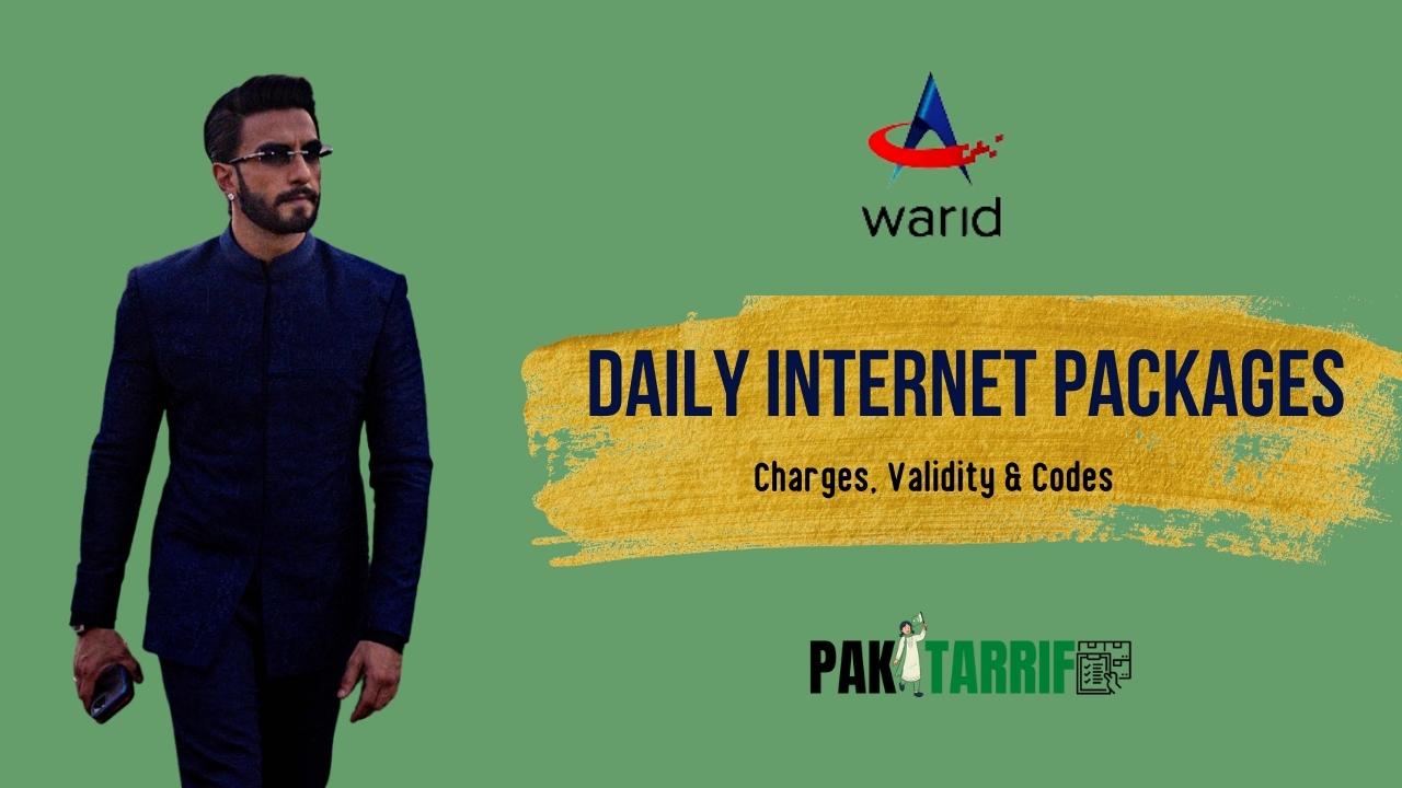 warid daily internet packages
