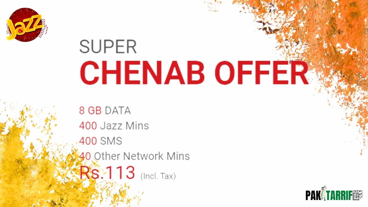Jazz Super Chenab Offer details