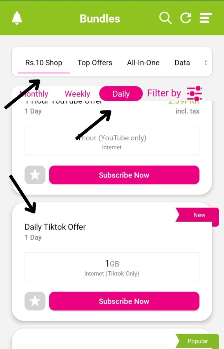 Zong TikTok Packages (Updated 2024) Zong Daily, Weekly, Monthly