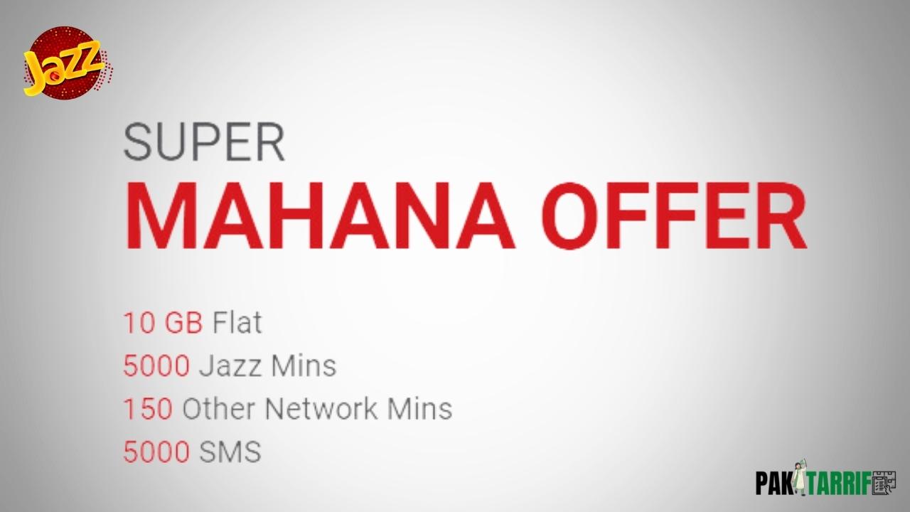 Jazz Super Mahana Offer details