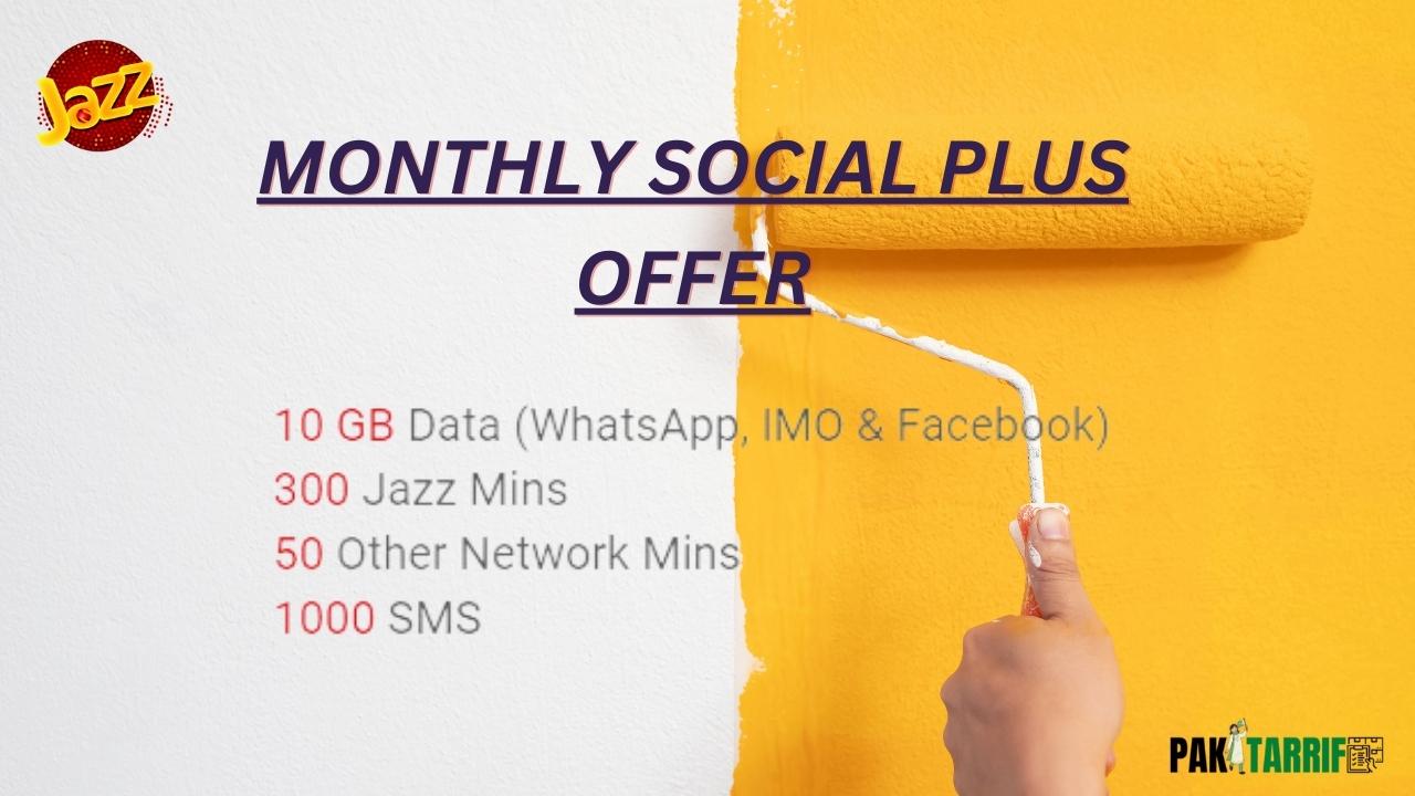 Jazz monthly social plus Package