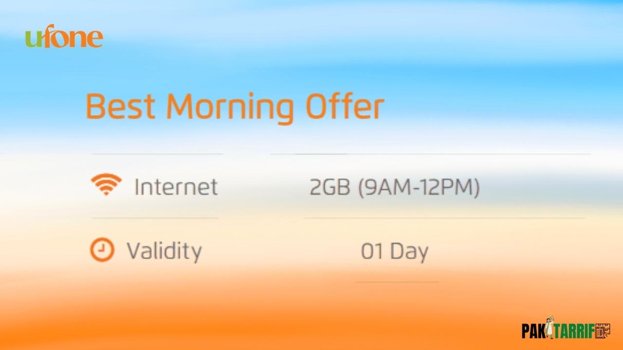 Ufone Best Morning Offer details