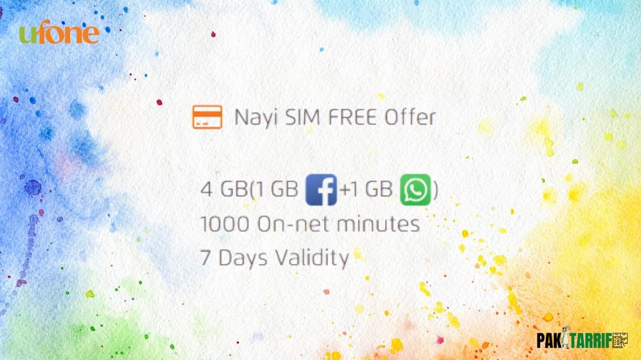 Ufone Nayi Sim Offer details