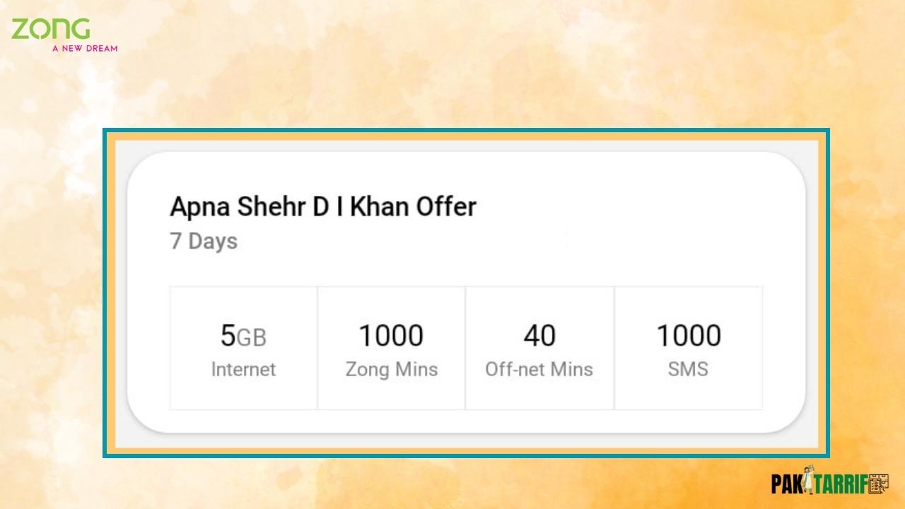 Apna Shehr DI Khan Offer on zong app