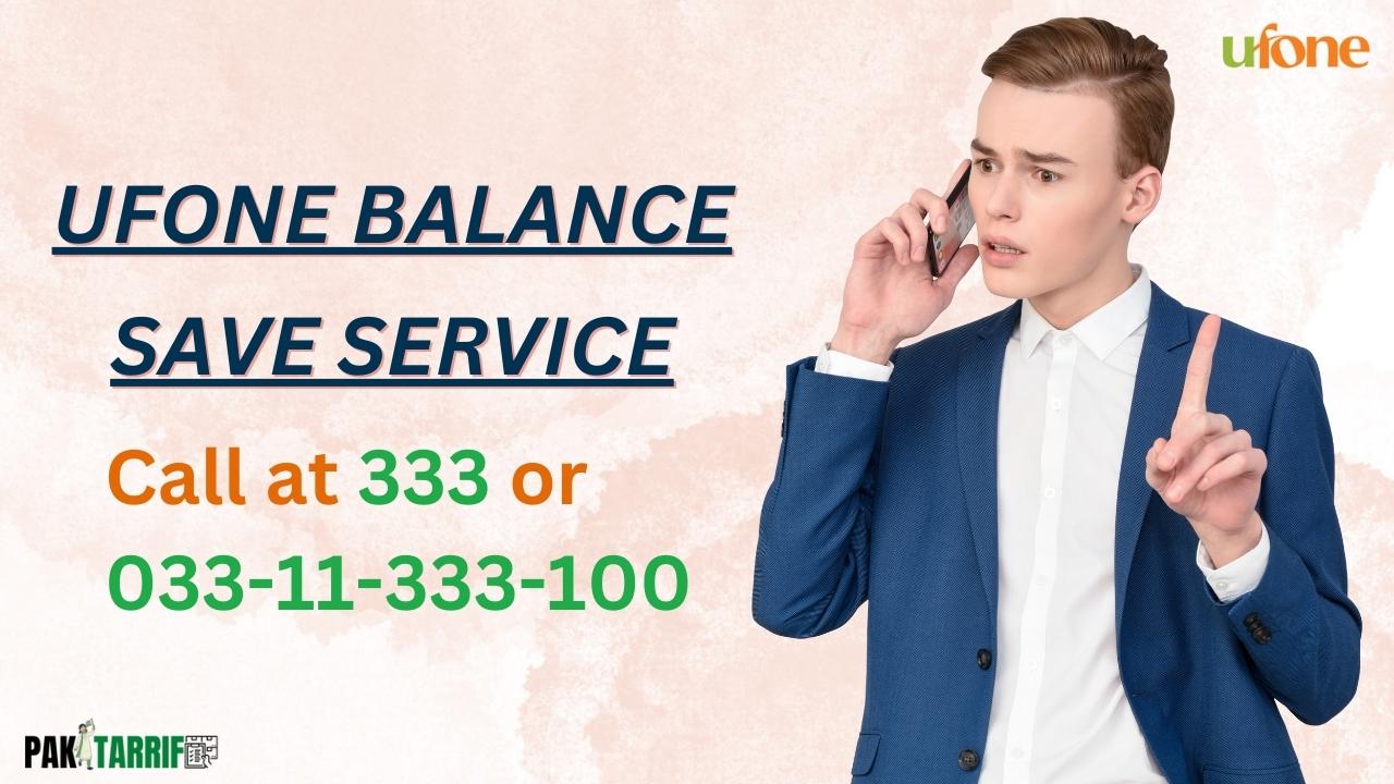 Activate the Balance Save Service via Call
