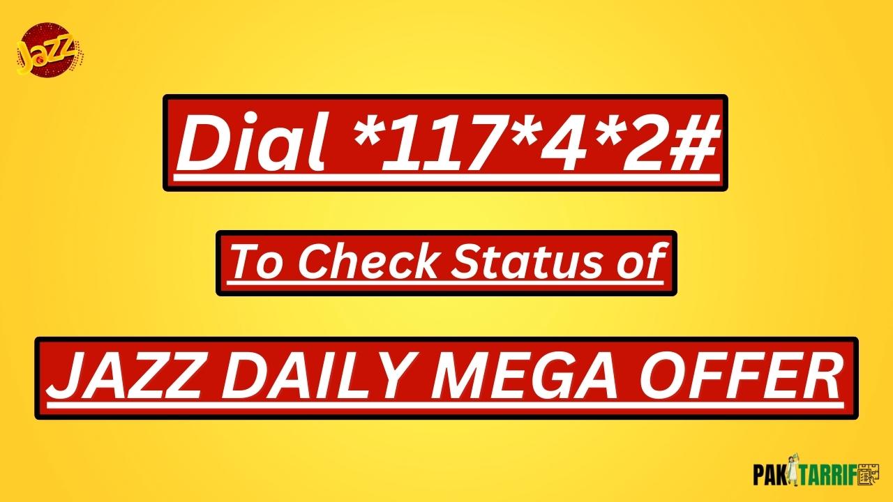 Jazz Daily Mega Offer status check code