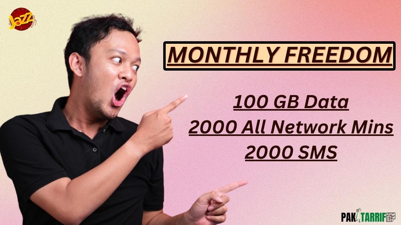 Jazz Monthly Freedom 100 GB Offer resources