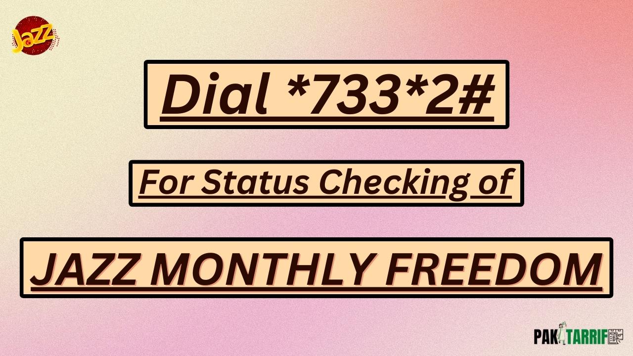 Jazz Monthly Freedom 100 GB Offer status code