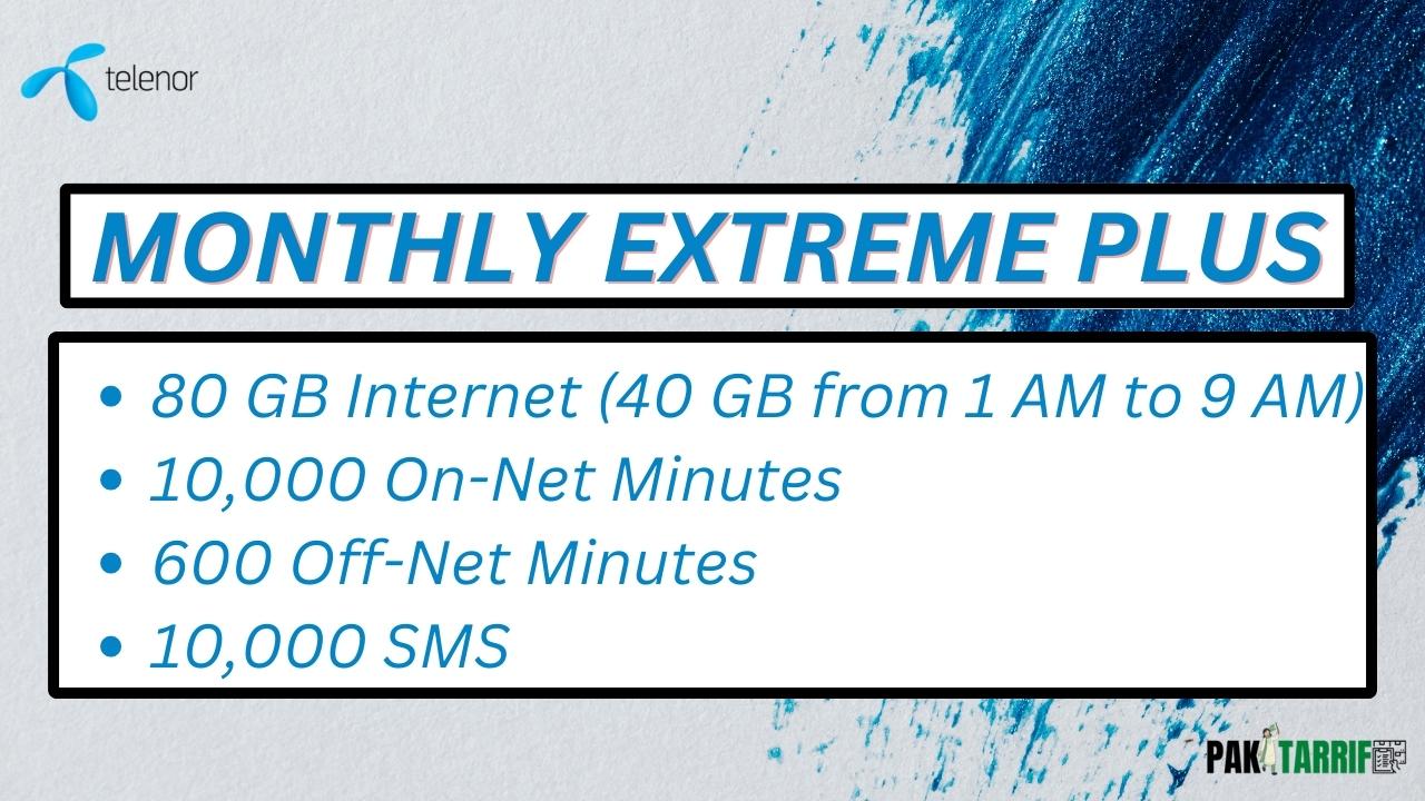 Telenor Monthly Extreme Plus resources