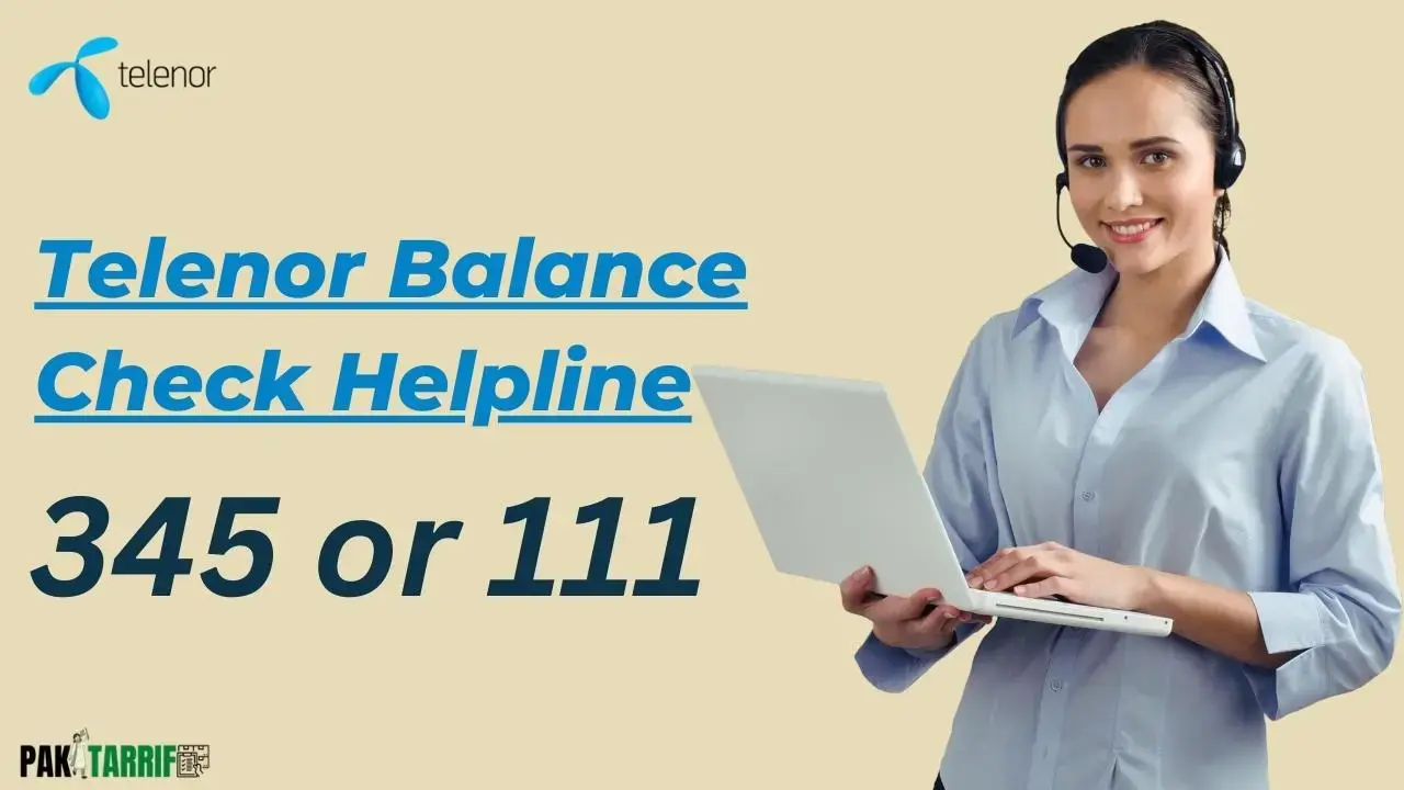 Telenor balance check helpline