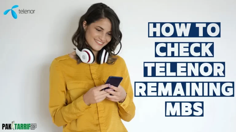How to Check Telenor Remaining MBs - Telenor MBs check code