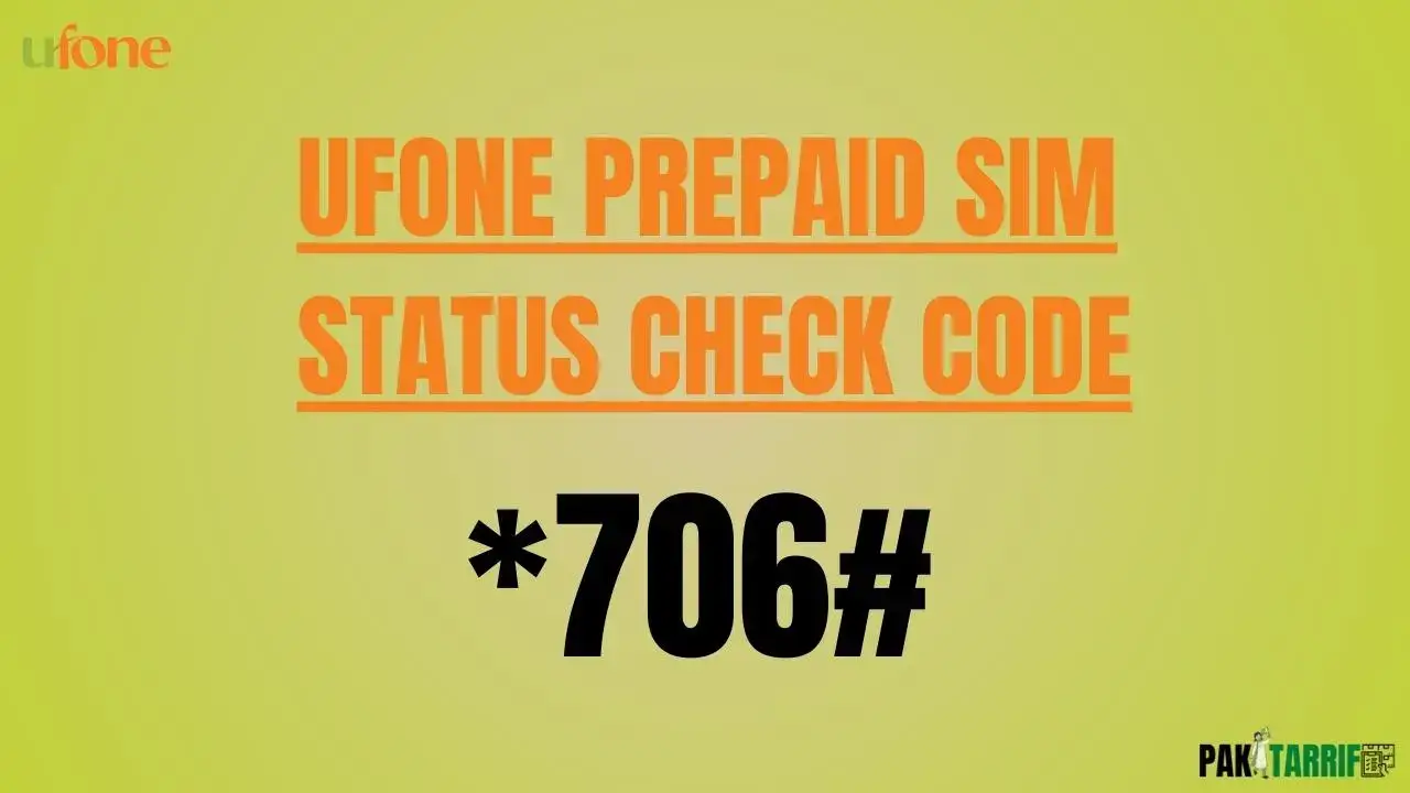 How to Check Ufone Remaining MBs on prepaid sim