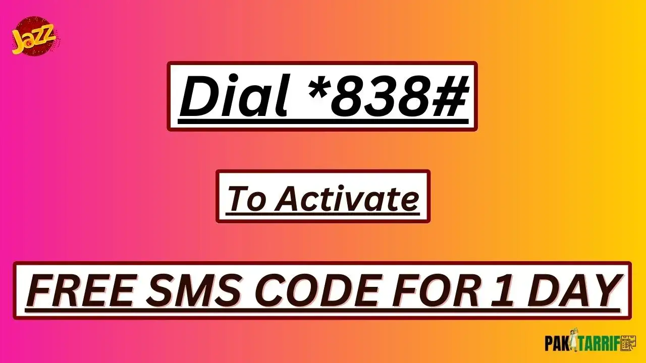 Jazz Free 10 SMS Code - Jazz Free SMS Code For One Day