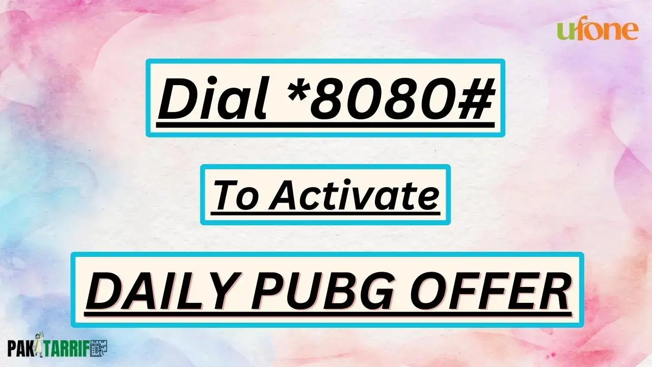 Ufone Daily PUBG Offer code