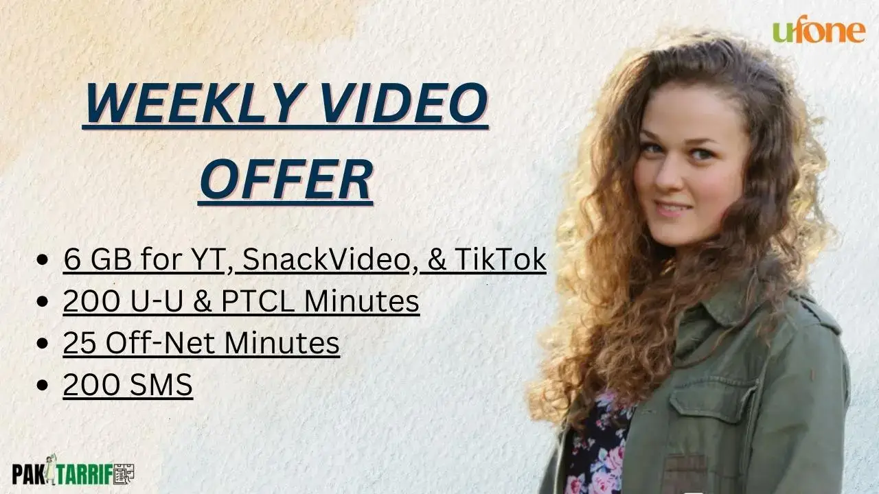 Ufone Weekly YouTube Package - weekly video offer