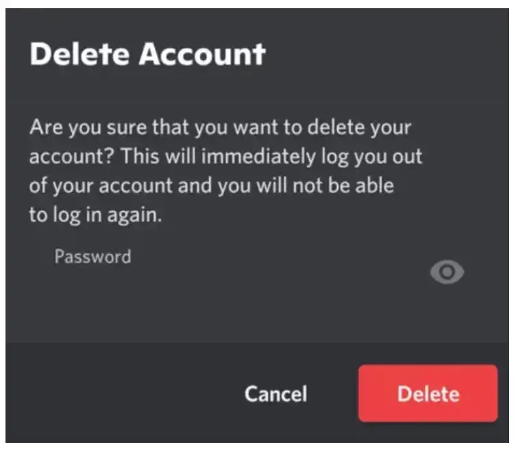 How to Delete a Discord Account using mobile app - delete