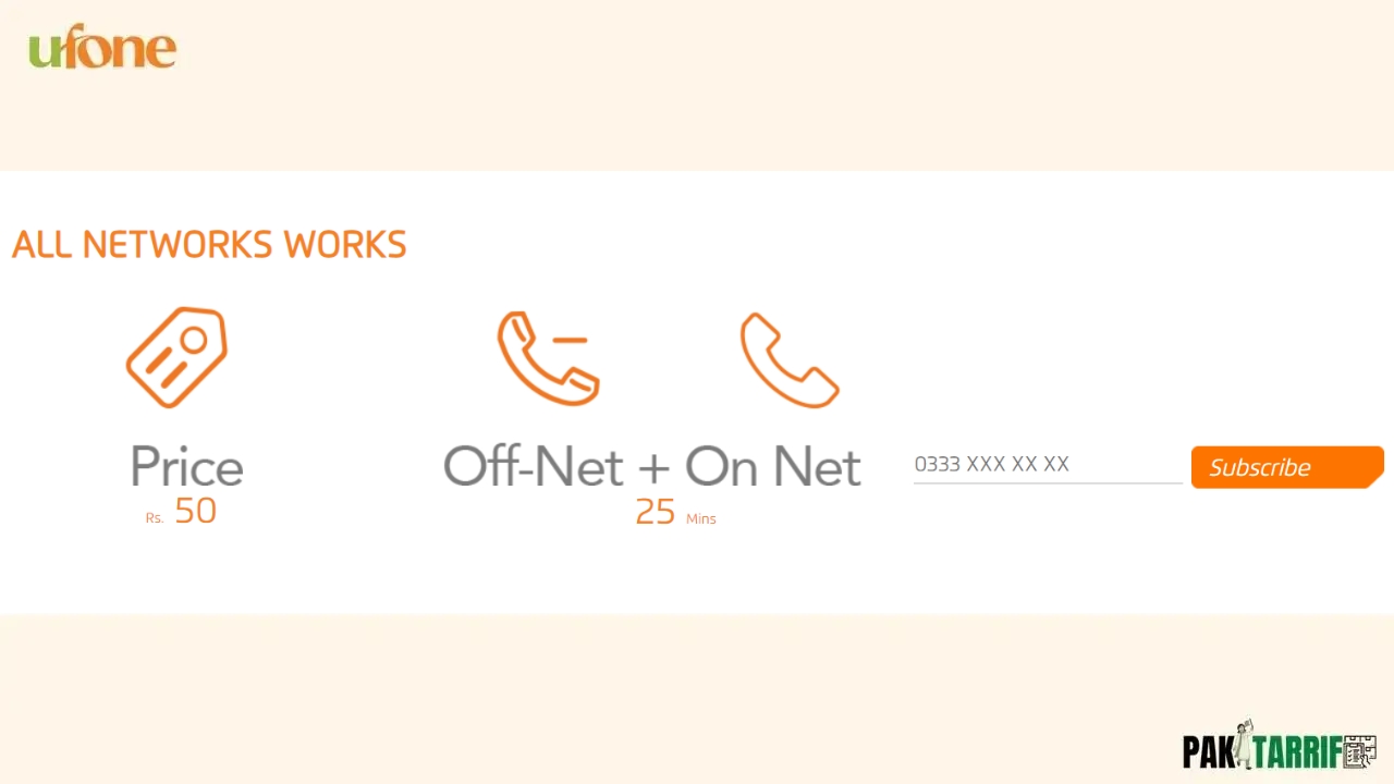 Ufone All Network Call Package resources