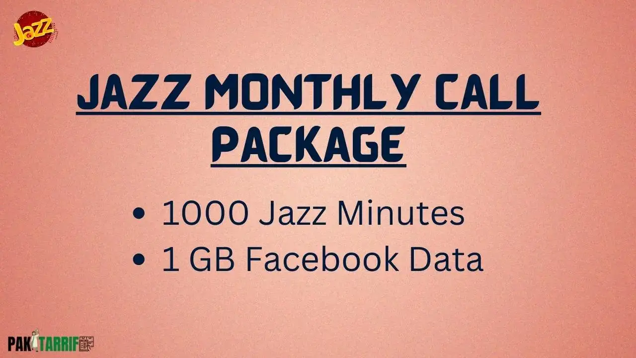 Jazz Monthly Call Package 1000 Minutes details