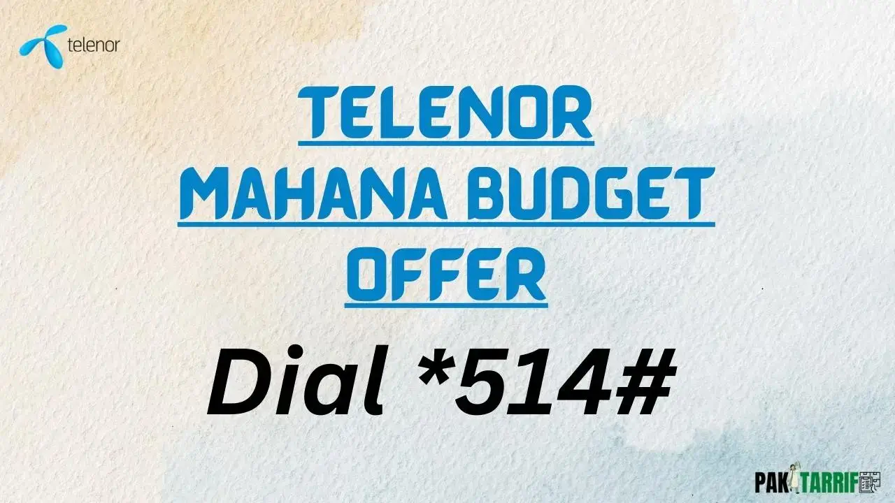 Telenor Mahana Budget Offer code