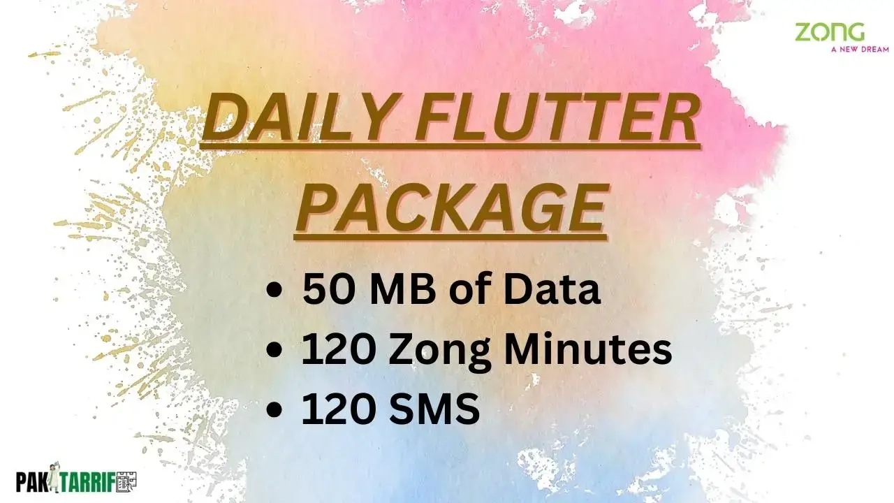 Zong Daily SMS Package - Daily Flutter Package