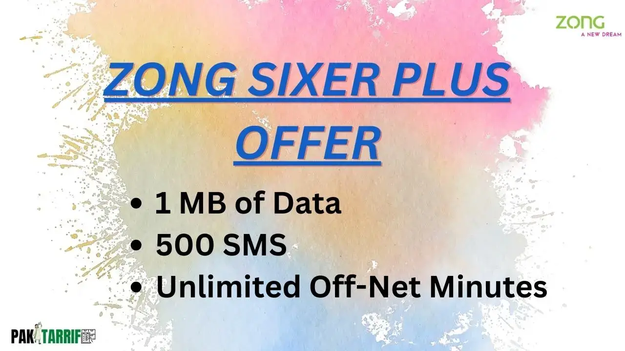 Zong Daily SMS Package - Daily Sixer Offer